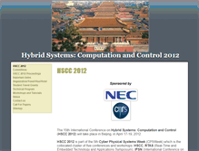 Tablet Screenshot of hscc2012.hscc-conference.org